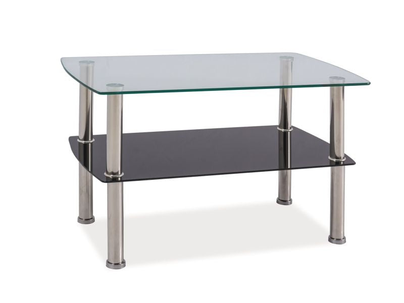Coffee Table West Algiers | size: Length: 75cm, Width: 75cm, Height: 45cm | color: Transparent | image: 1 | variant: 1007661