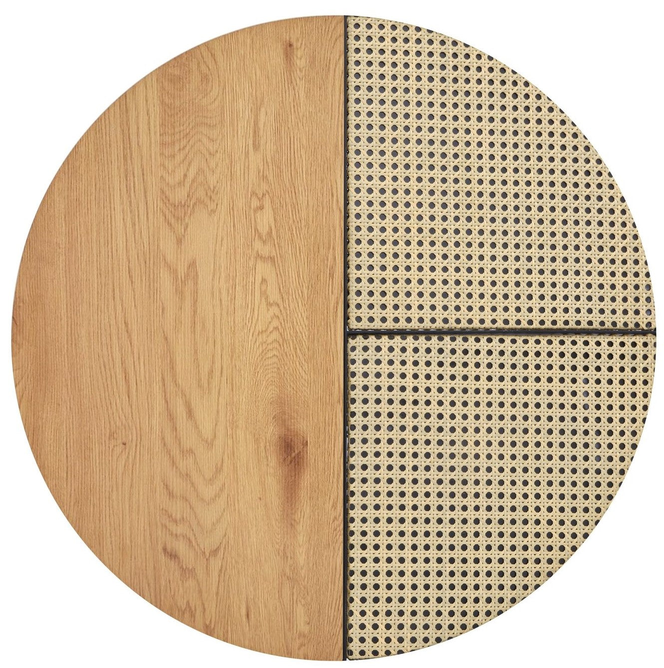 Coffee Table West Bala | size: Length: 70cm, Width: 70cm, Height: 36cm, Diameter: 70cm | color: Brown/Black | image: 3 | variant: 1007373