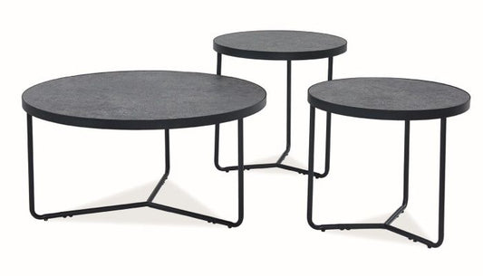 Coffee Table West Chisinau | size: Length: 80cm, Width: 80cm, Height: 40cm, Diameter: 80cm | color: Gray | image: 0 | variant: 1007637