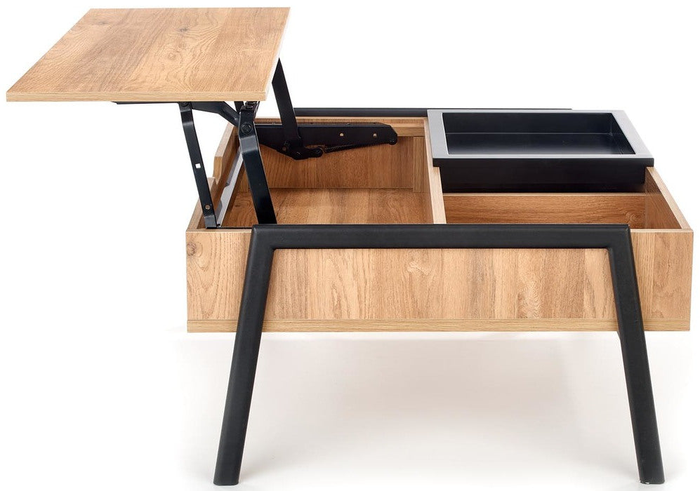 Coffee Table West Esbjerg | size: Length: 80cm, Width: 85cm, Height: 64cm | color: Black | image: 6 | variant: 1007493