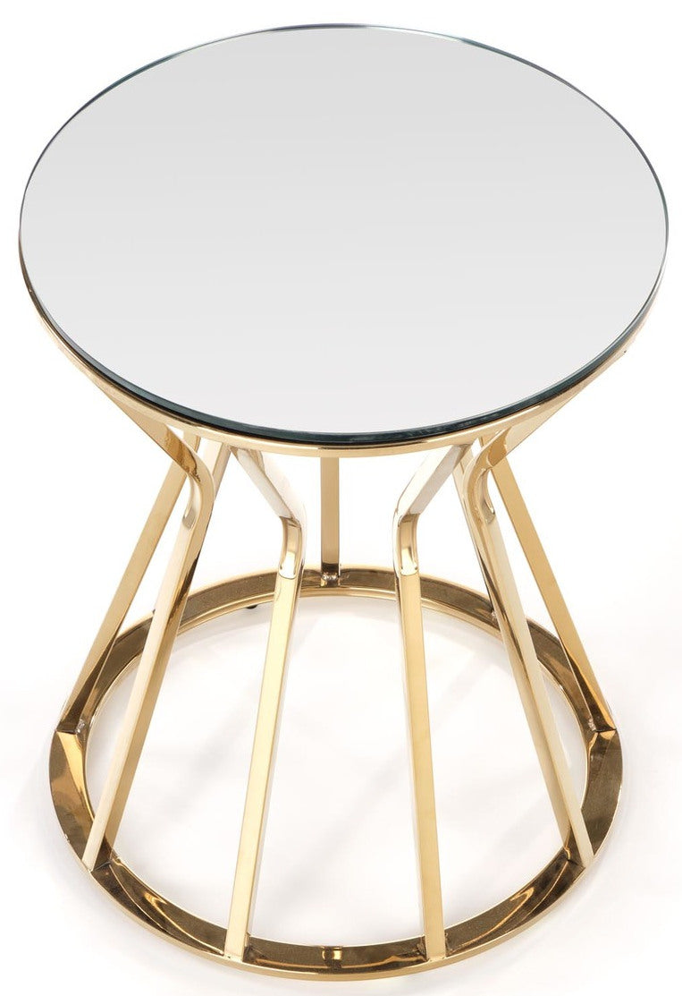Coffee Table West Helsingborg | size: Length: 50cm, Width: 50cm, Height: 45cm, Diameter: 50cm | color: Golden | image: 3 | variant: 1007486