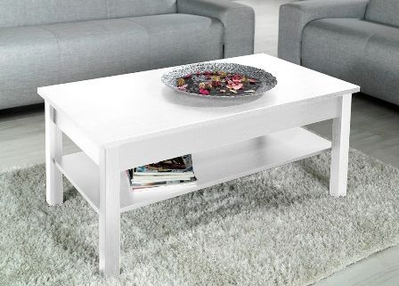 Coffee Table West Horsham | size: Length: 60cm, Width: 110cm, Height: 47cm | color: White | image: 0 | variant: 1007260
