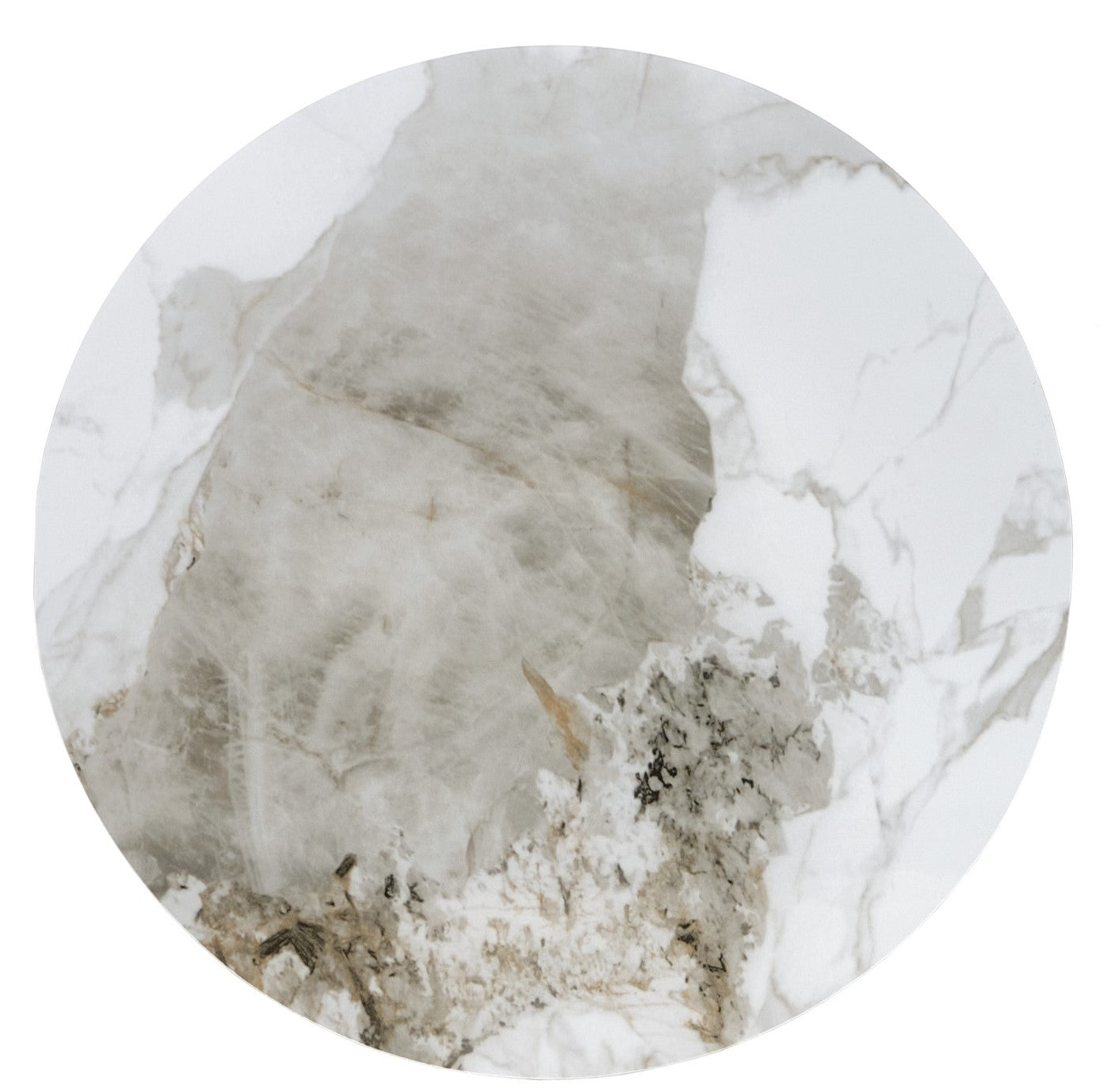 Coffee Table West Llangollen | size: Length: 50cm, Width: 50cm, Height: 53cm, Diameter: 50cm | color: White/Brown/Gold | image: 2 | variant: 1007374