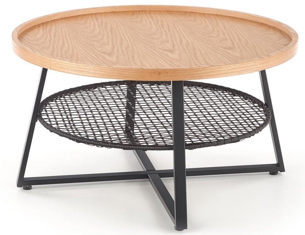 Coffee Table West Market Harborough | size: Length: 80cm, Width: 80cm, Height: 45cm, Diameter: 80cm | color: Brown | image: 1 | variant: 1007140