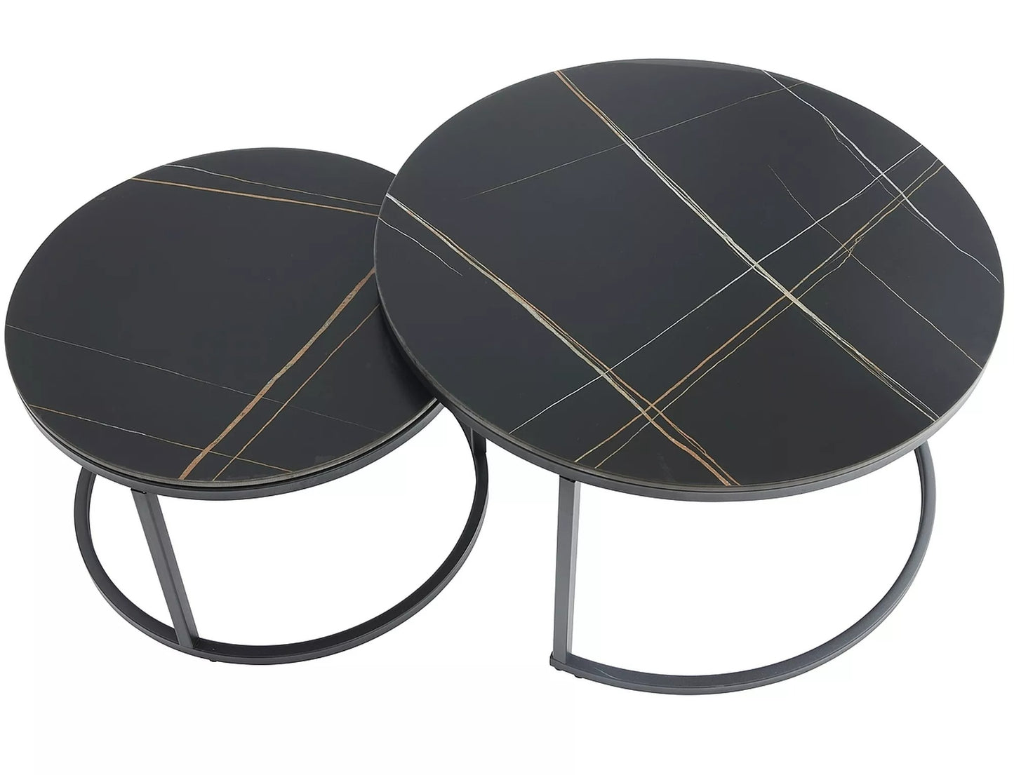 Coffee Table West Melbourne | size: Length: 80cm, Width: 80cm, Height: 42cm, Diameter: 80cm | color: Black | image: 2 | variant: 1008022