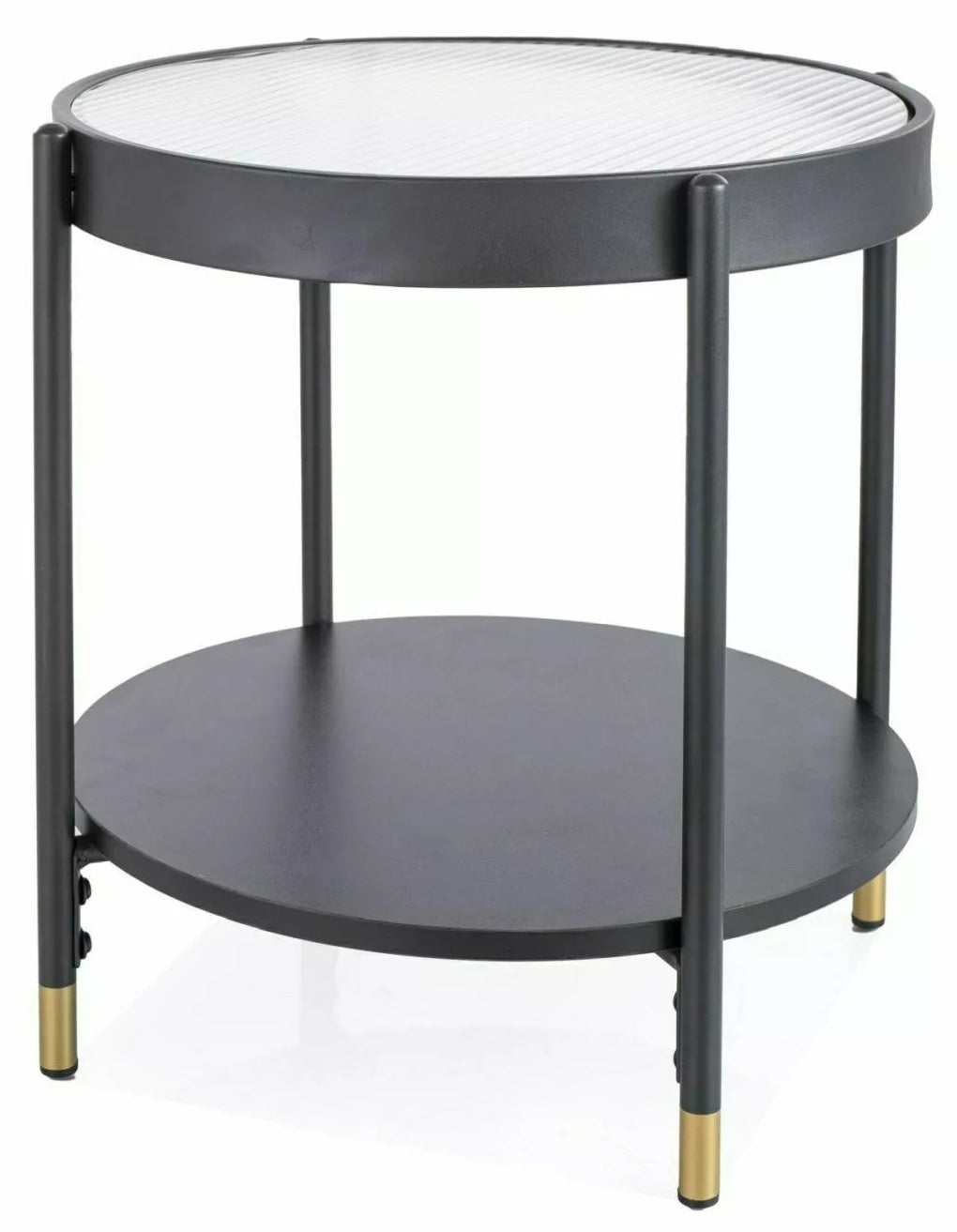 Coffee Table West Nairobi | size: Length: 45cm, Width: 45cm, Height: 48cm, Diameter: 45cm | color: Transparent | image: 0 | variant: 1008031