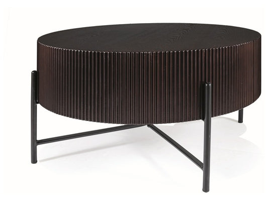 Coffee Table West Shanghai | size: Length: 80cm, Width: 80cm, Height: 40cm, Diameter: 80cm | color: Brown | image: 1 | variant: 1008060