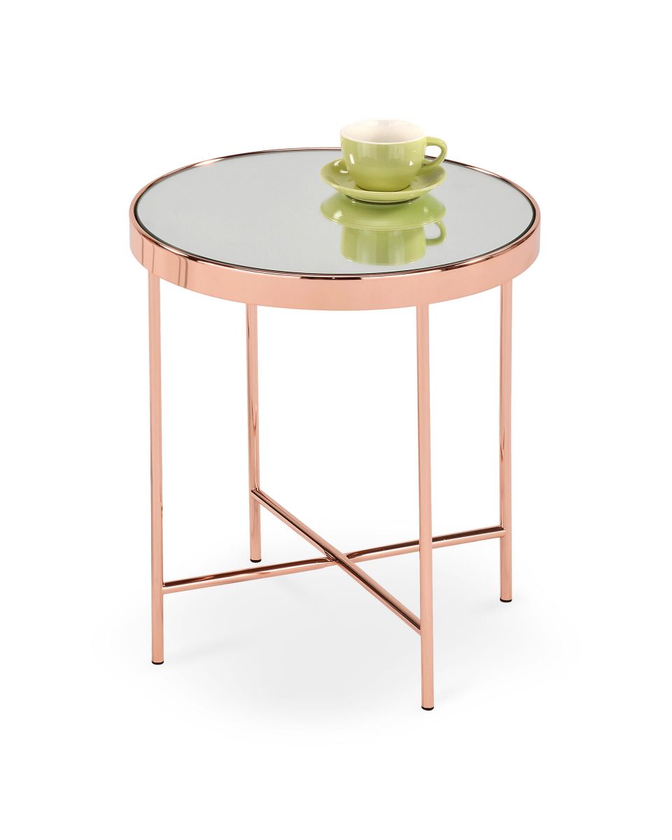 Coffee Table West Worcester | size: Length: 42cm, Width: 42cm, Height: 46cm, Diameter: 42cm | color: Copper | image: 1 | variant: 1007086