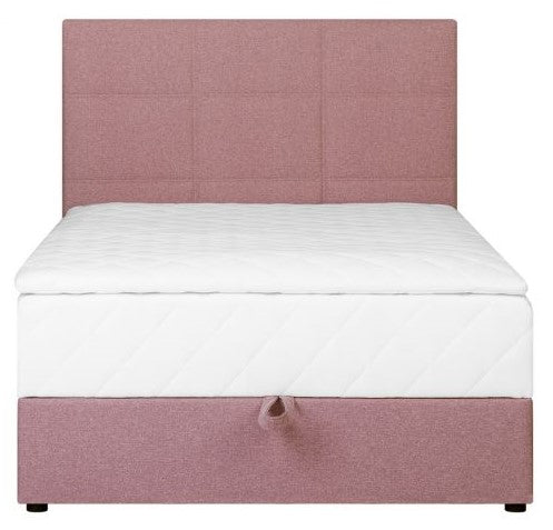 Continental Double Bed East Malmo | size: Length: 210cm, Width: 123cm, Height: 114.5cm | color: Pink | image: 2 | variant: 1005807