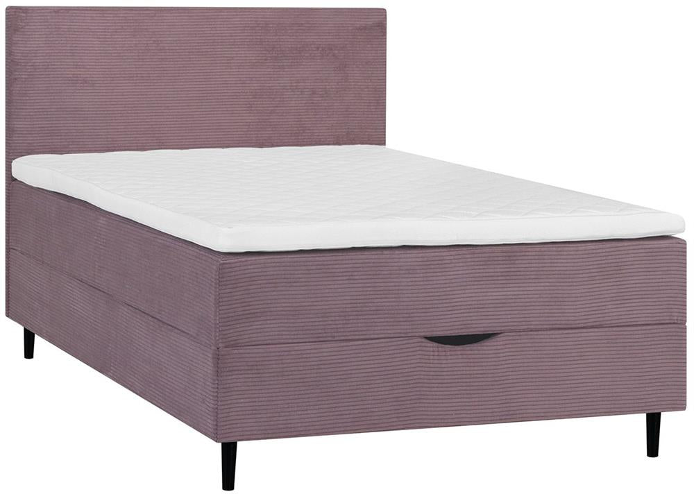 Continental Double Bed Laara | size: Length: 208cm, Width: 141cm, Height: 119cm | color: Pink | image: 1 | variant: 1016862