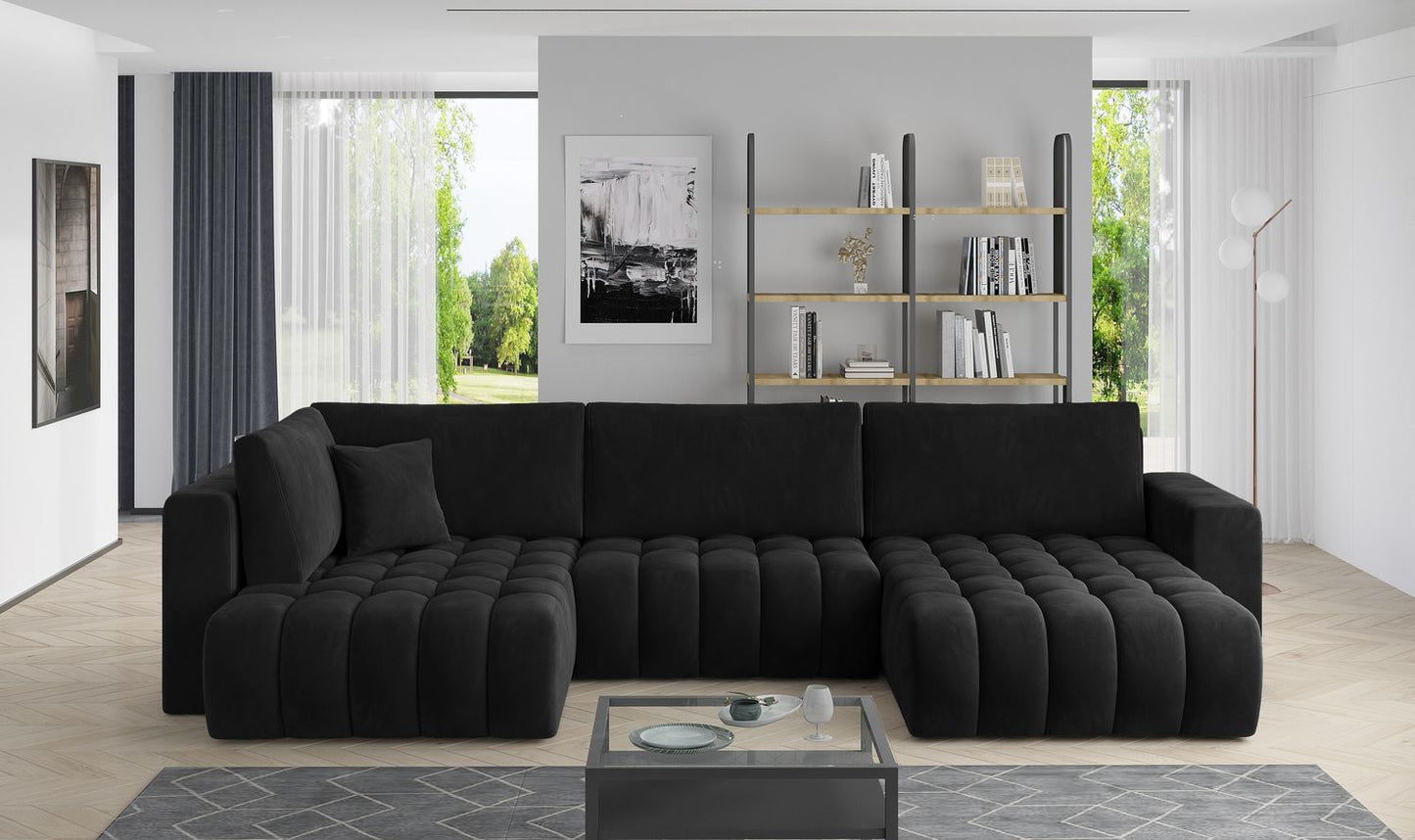 Corner Sleeper Sofa Bonito 32 | size: Width: 350cm, Height: 92cm, Depth: 175cm | color: Velvetmat | image: 1 | variant: 1014298