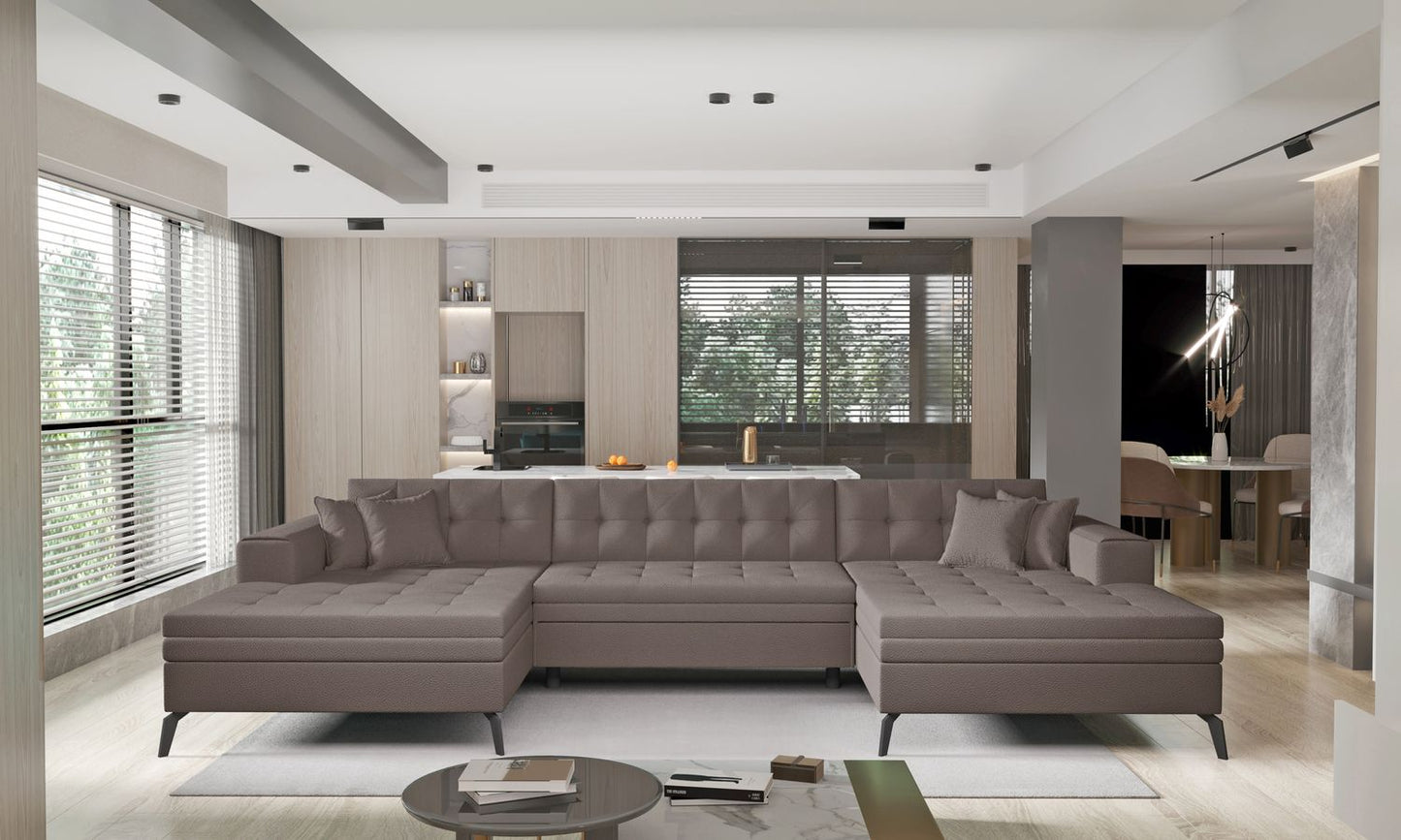 Corner Sleeper Sofa Boston 3 | size: Width: 350cm, Height: 93cm, Depth: 170cm | color: Savoi | image: 1 | variant: 1016351