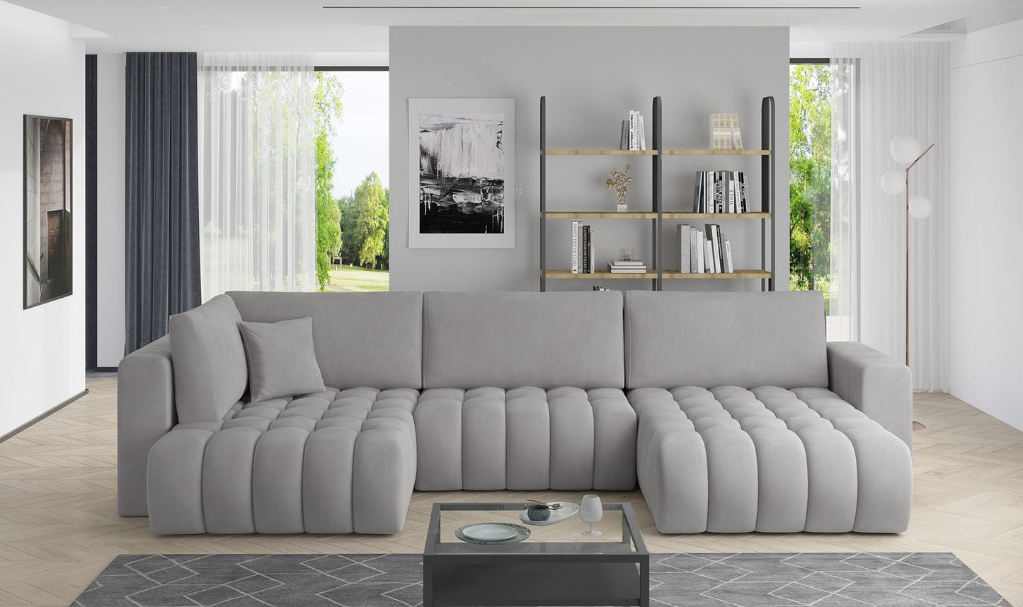 Corner Sleeper Sofa Canterbury 23 | size: Width: 350cm, Height: 92cm, Depth: 175cm | color: Nube | image: 1 | variant: 1015235