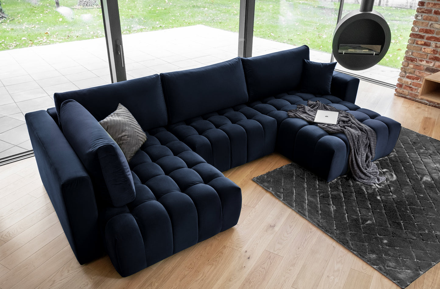 Corner Sleeper Sofa Canterbury 39 | size: Width: 350cm, Height: 92cm, Depth: 175cm | color: Loco | image: 1 | variant: 1015251