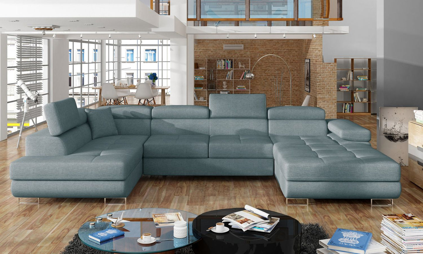 Corner Sleeper Sofa Carlisle 25 | size: Width: 345cm, Height: 90cm, Depth: 58cm | color: Cover | image: 1 | variant: 1017339
