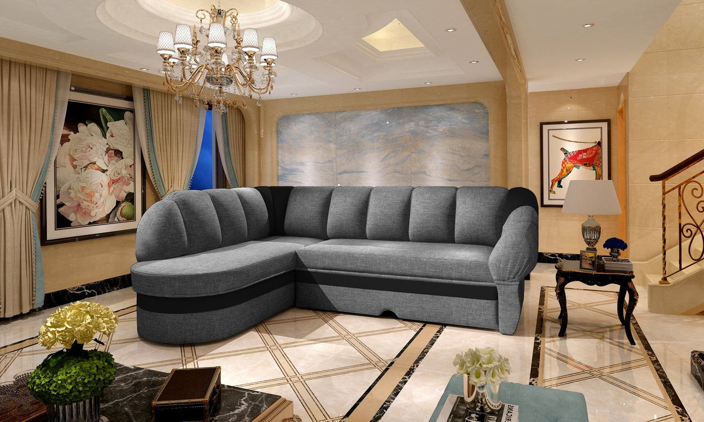 Corner Sleeper Sofa East Hertford 13 | size: Width: 250cm, Height: 85cm, Depth: 180cm | color: Sawana/Soft | image: 1 | variant: 1015120