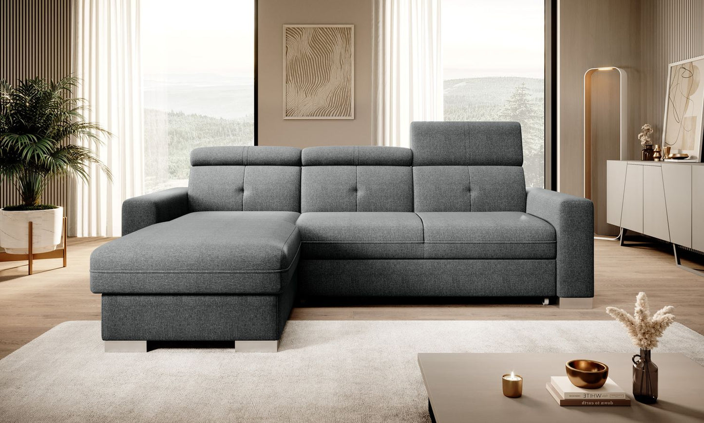 Corner Sleeper Sofa Filey 11 | size: Width: 247cm, Height: 104cm, Depth: 176cm | color: Vero | image: 1 | variant: 1015461
