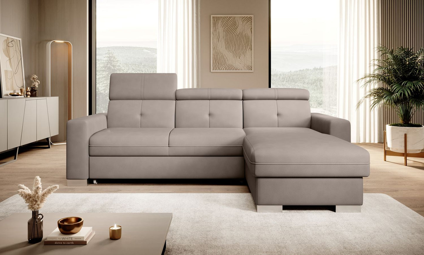 Corner Sleeper Sofa Filey 55 | size: Width: 247cm, Height: 104cm, Depth: 176cm | color: Poco | image: 1 | variant: 1015505