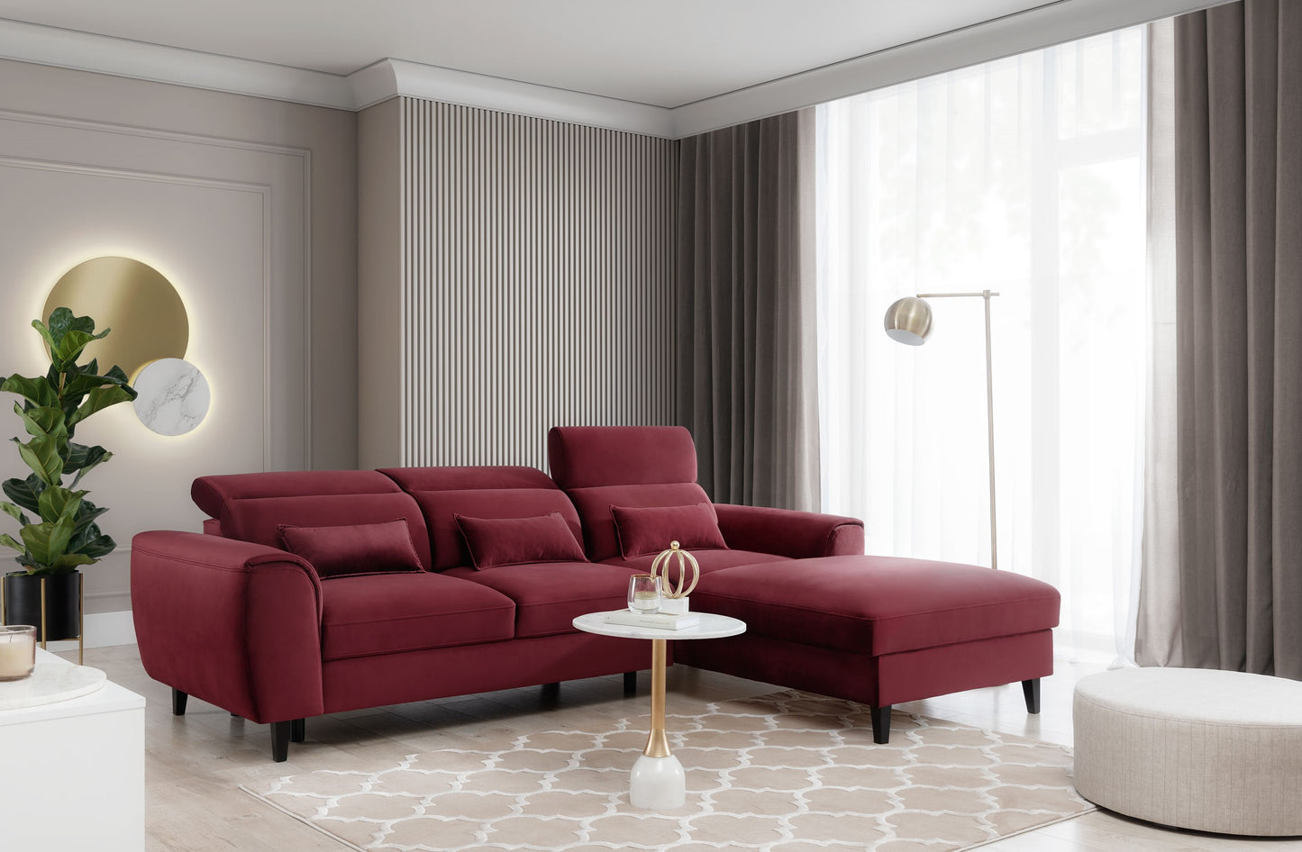 Corner Sleeper Sofa Foble 18 | size: Width: 267cm, Height: 100cm, Depth: 196cm | color: Loco | image: 1 | variant: 1014500