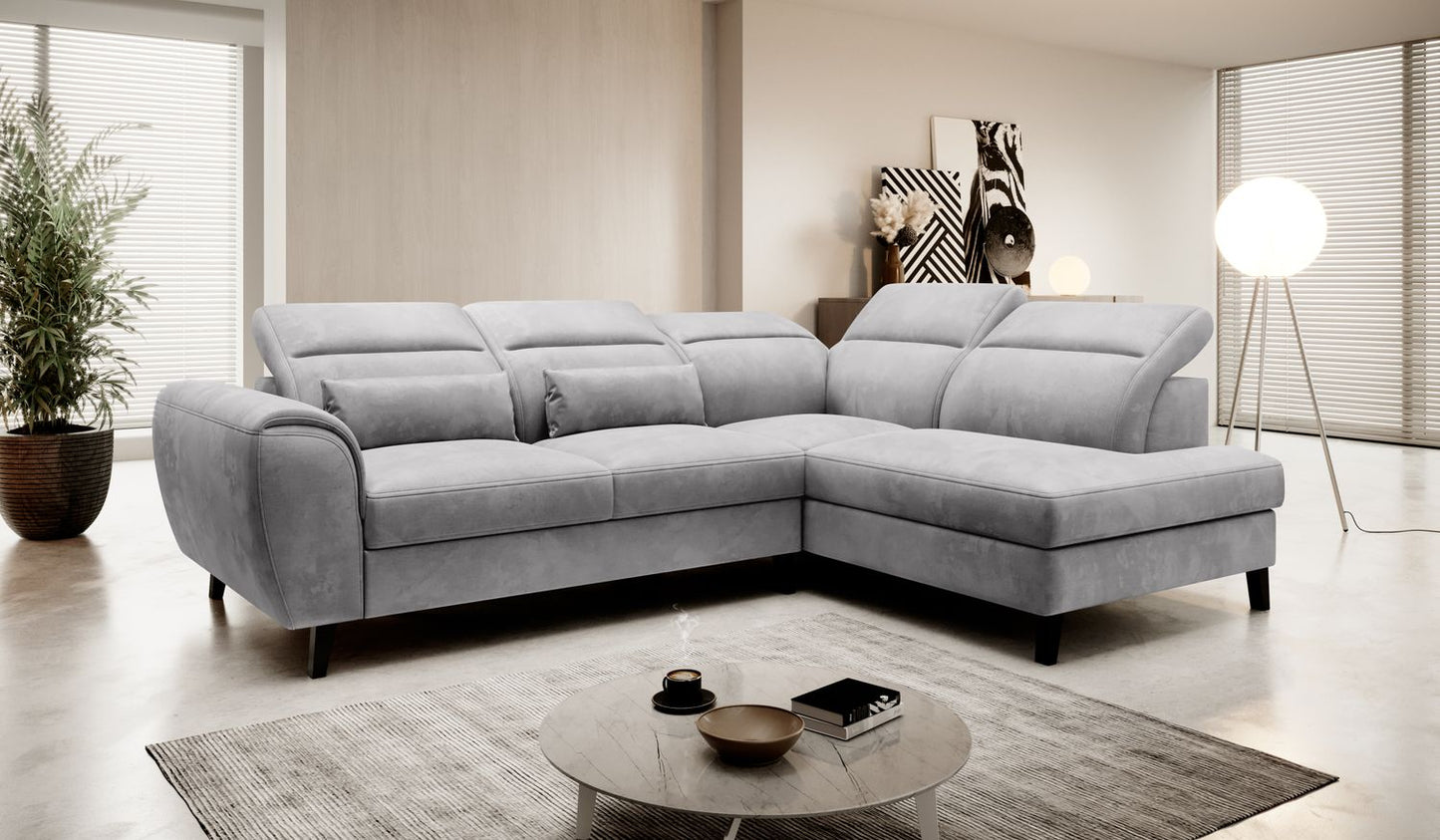 Corner Sleeper Sofa Gainsborough 44 | size: Width: 255cm, Height: 100cm, Depth: 201cm | color: Nube | image: 1 | variant: 1016041
