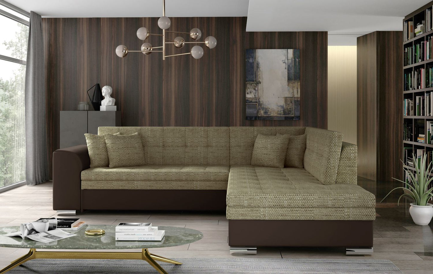 Corner Sleeper Sofa Kettering 50 | size: Width: 260cm, Height: 80cm, Depth: 58cm | color: Berlin/Soft | image: 1 | variant: 1017280