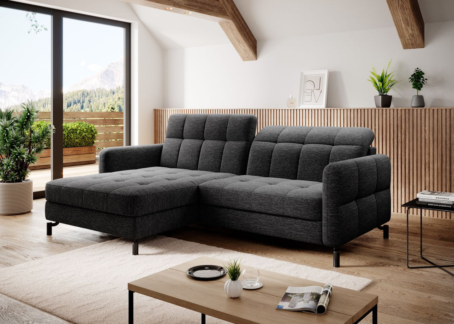 Corner Sleeper Sofa Lorelle 26 | size: Width: 225cm, Height: 105cm, Depth: 160cm | color: Berlin | image: 1 | variant: 1016003