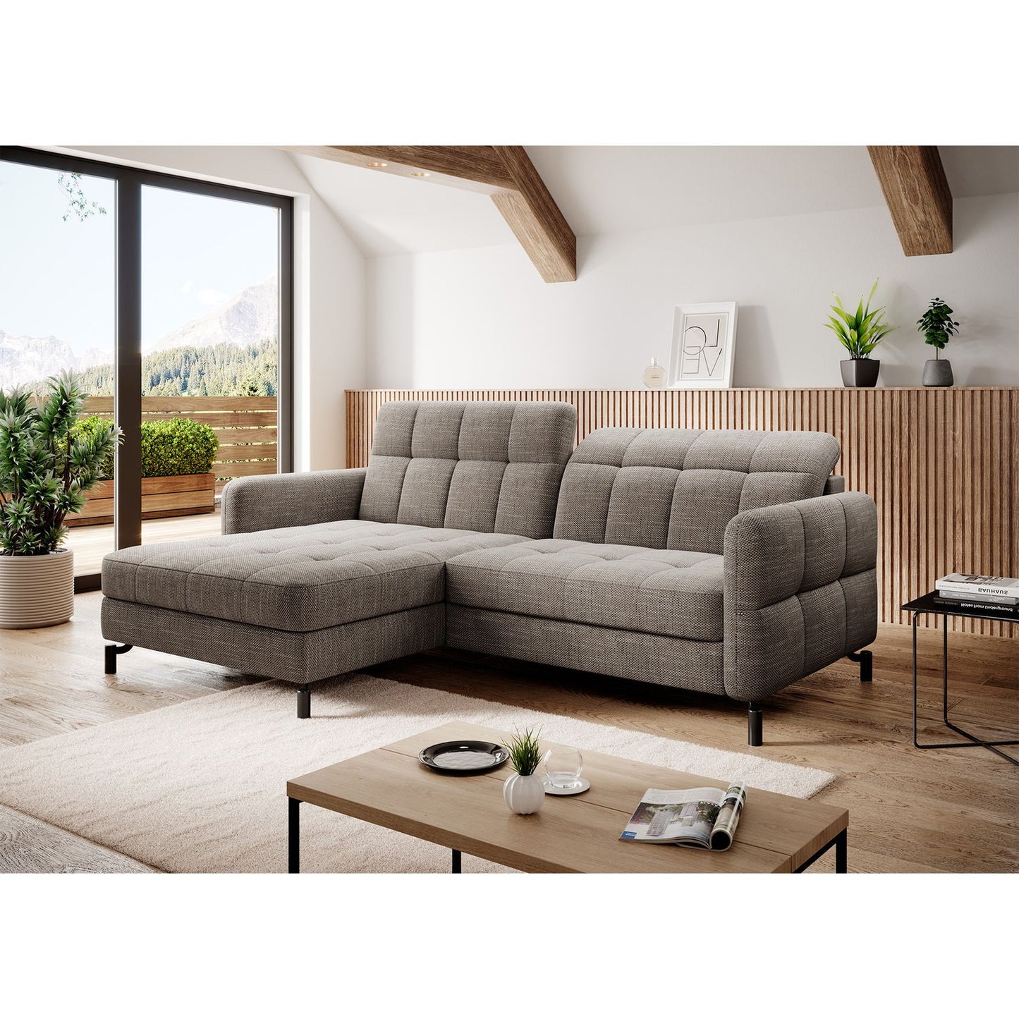Corner Sleeper Sofa Lorelle 28 | size: Width: 225cm, Height: 105cm, Depth: 160cm | color: Berlin | image: 1 | variant: 1016005