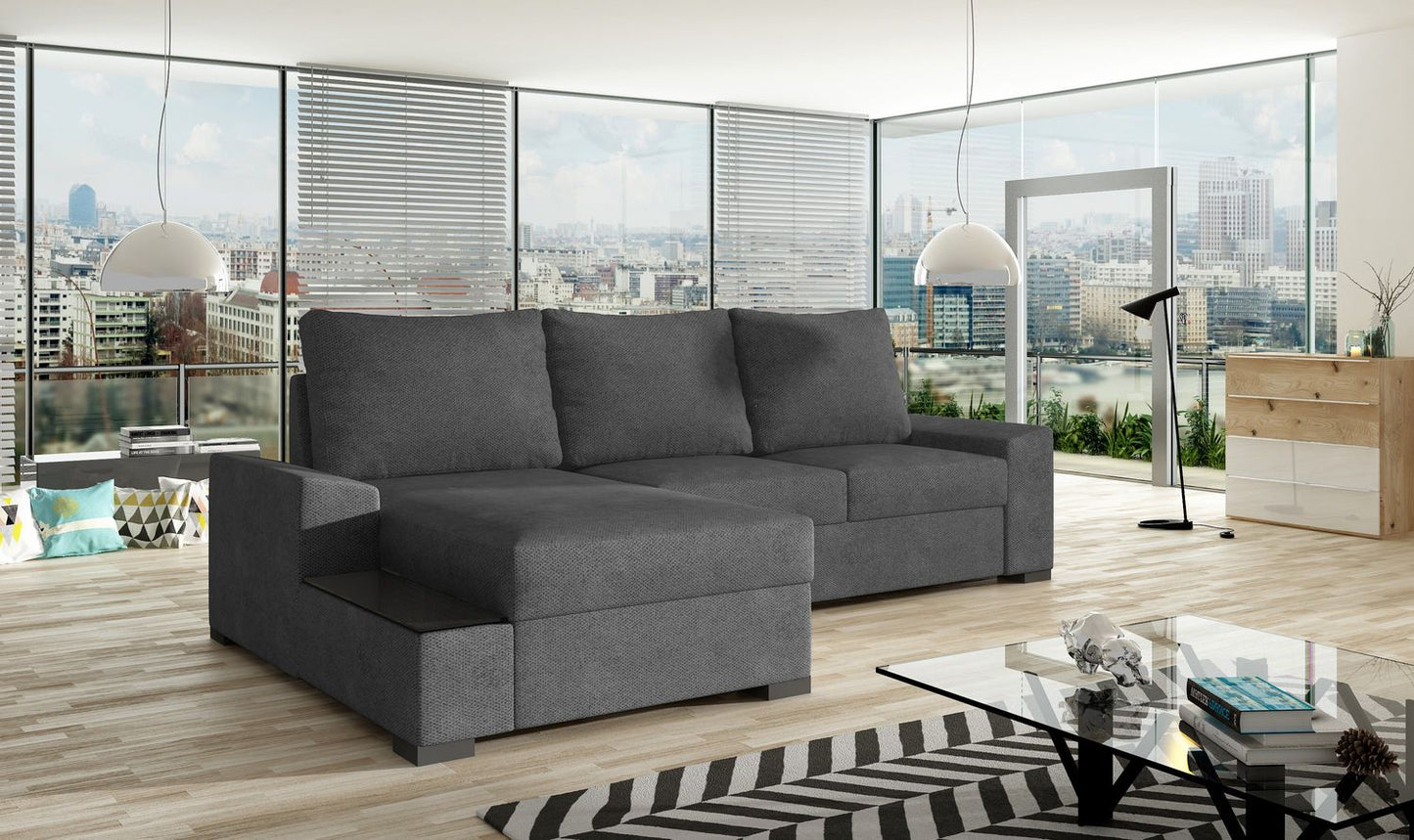 Corner Sleeper Sofa Market Harborough 31 | size: Width: 245cm, Height: 90cm, Depth: 165cm | color: Soro | image: 1 | variant: 1017164