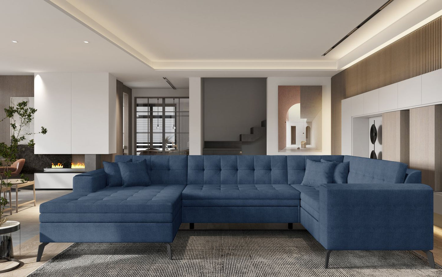 Corner Sleeper Sofa Montez 13 | size: Width: 340cm, Height: 93cm, Depth: 180cm | color: Gojo | image: 1 | variant: 1014912