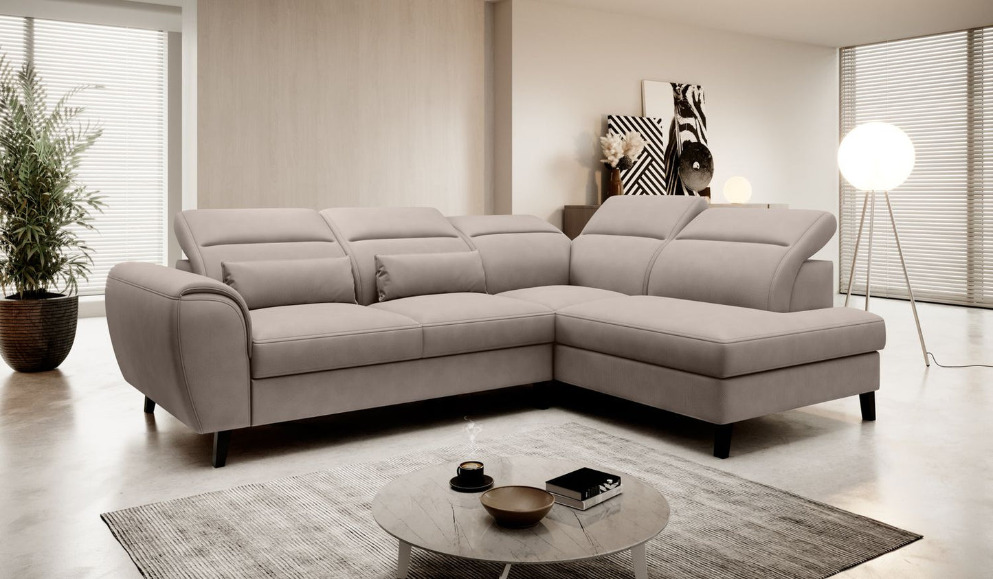 Corner Sleeper Sofa Noble 58 | size: Width: 255cm, Height: 100cm, Depth: 201cm | color: Poco | image: 1 | variant: 1015109