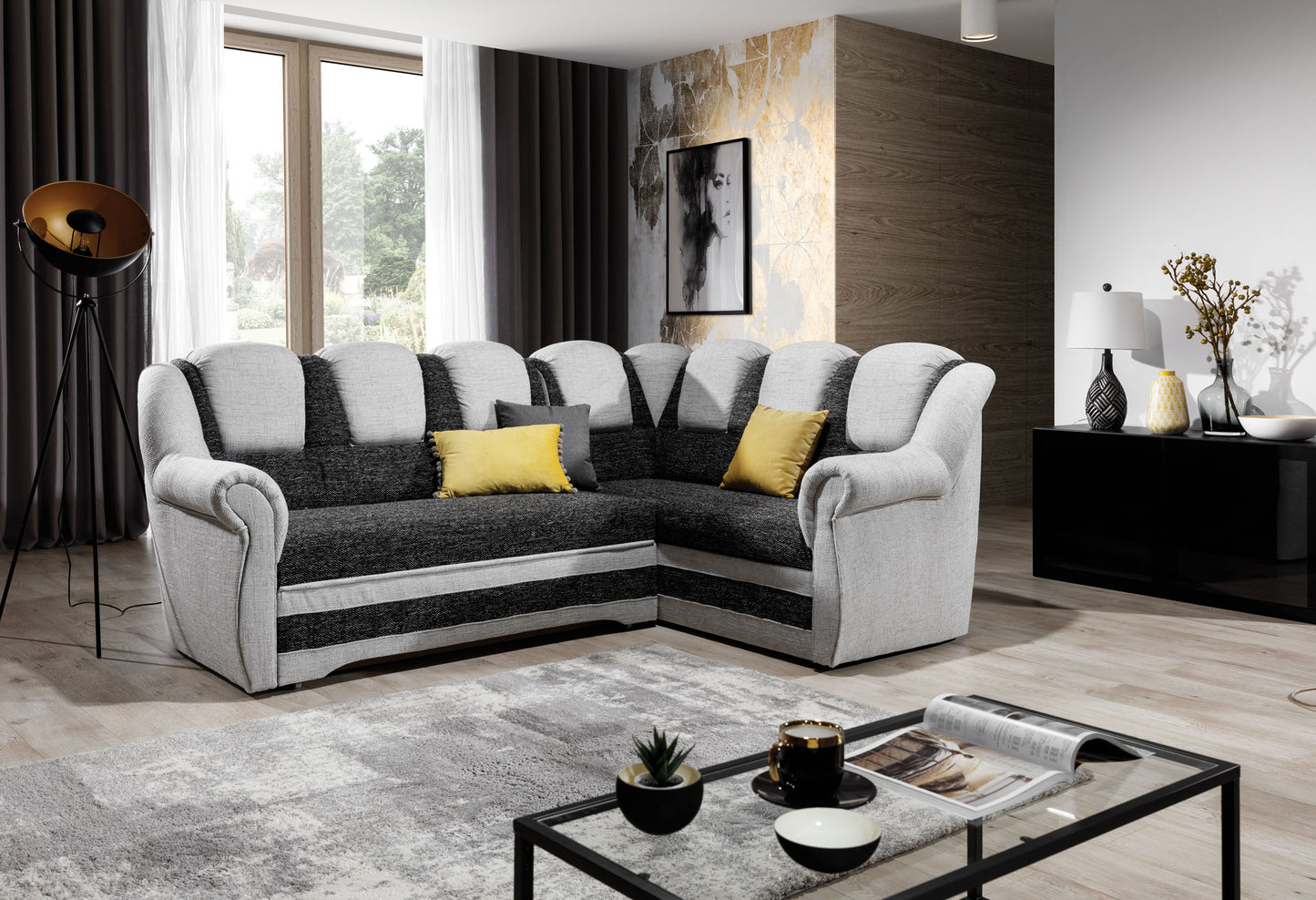 Corner Sleeper Sofa Oakham 27 | size: Width: 243cm, Height: 105cm, Depth: 190cm | color: Berlin | image: 1 | variant: 1016791