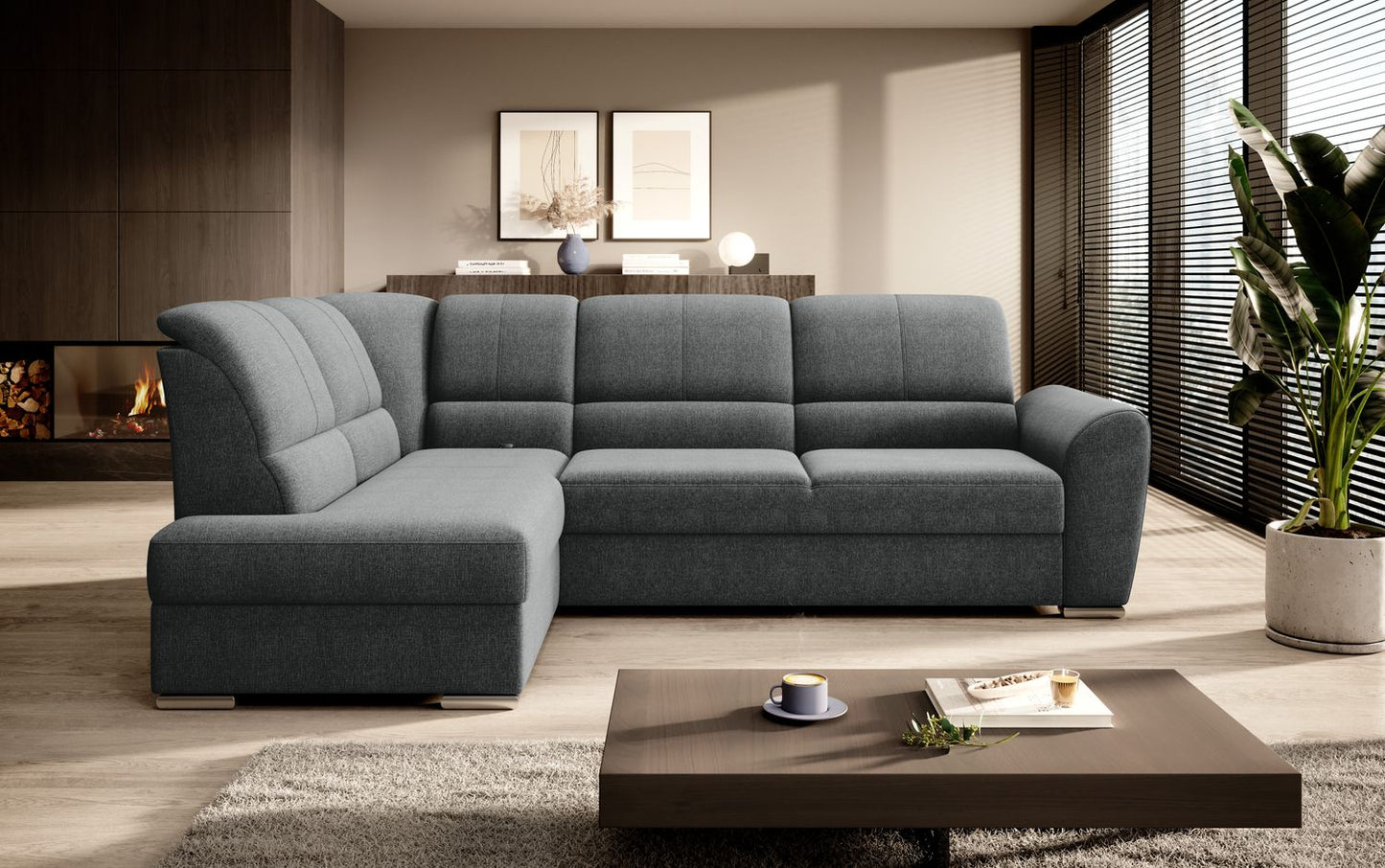 Corner Sleeper Sofa Siber 10 | size: Width: 270cm, Height: 93cm, Depth: 186cm | color: Vero | image: 1 | variant: 1015278