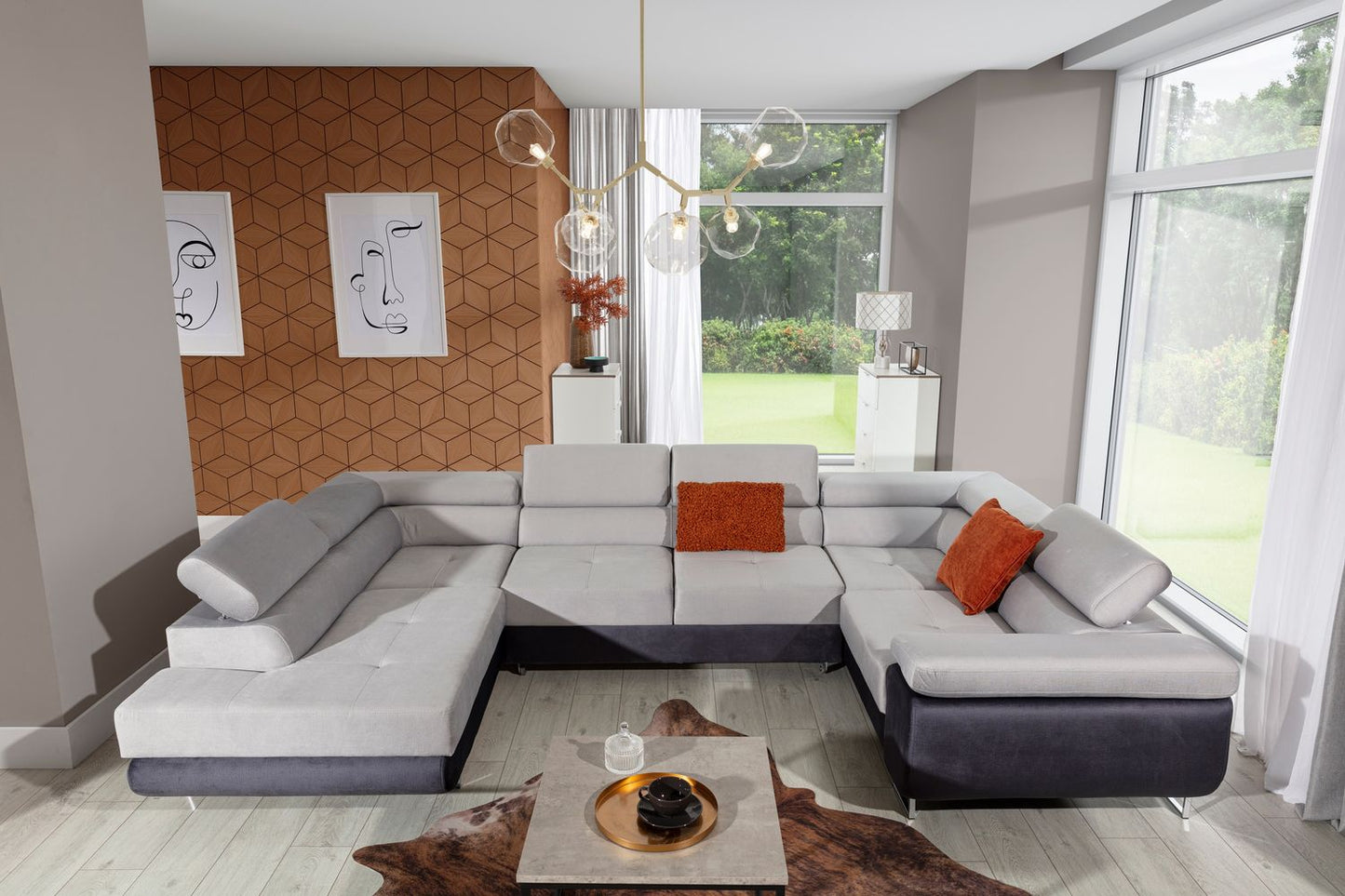 Corner Sleeper Sofa Stamford 57 | size: Width: 340cm, Height: 90cm, Depth: 202cm | color: Monolith | image: 1 | variant: 1016763