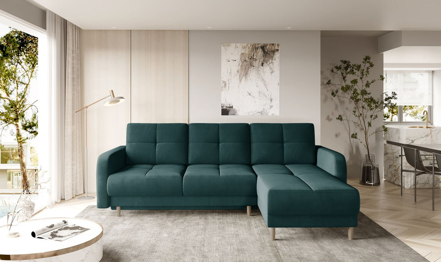 Corner Sleeper Sofa West Braemar 40 | size: Width: 240cm, Height: 90cm, Depth: 165cm | color: Lukso | image: 1 | variant: 1016123