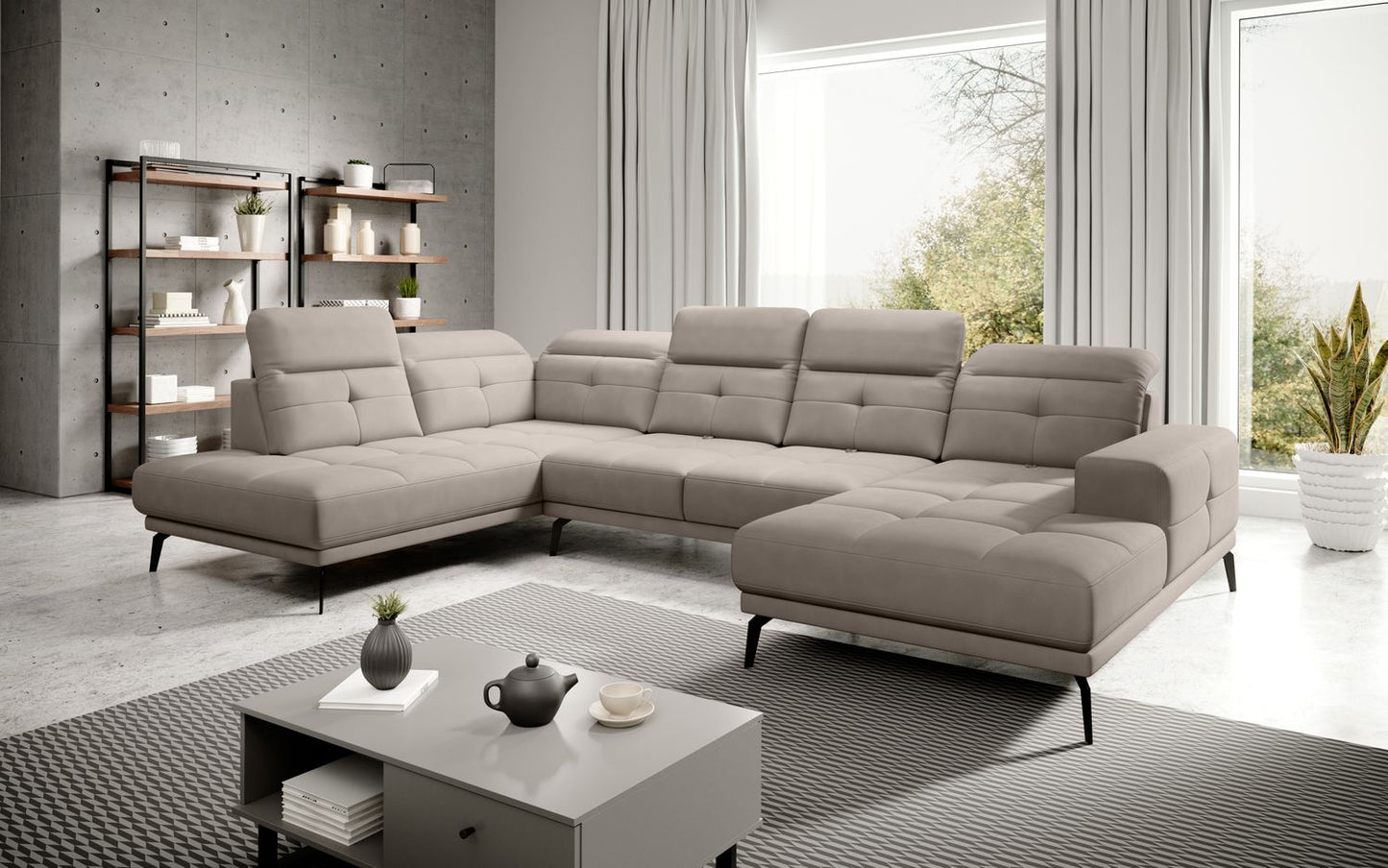 Corner Sofa Alnwick 13 | size: Width: 350cm, Height: 107cm, Depth: 205cm | color: Poco | image: 1 | variant: 1015271