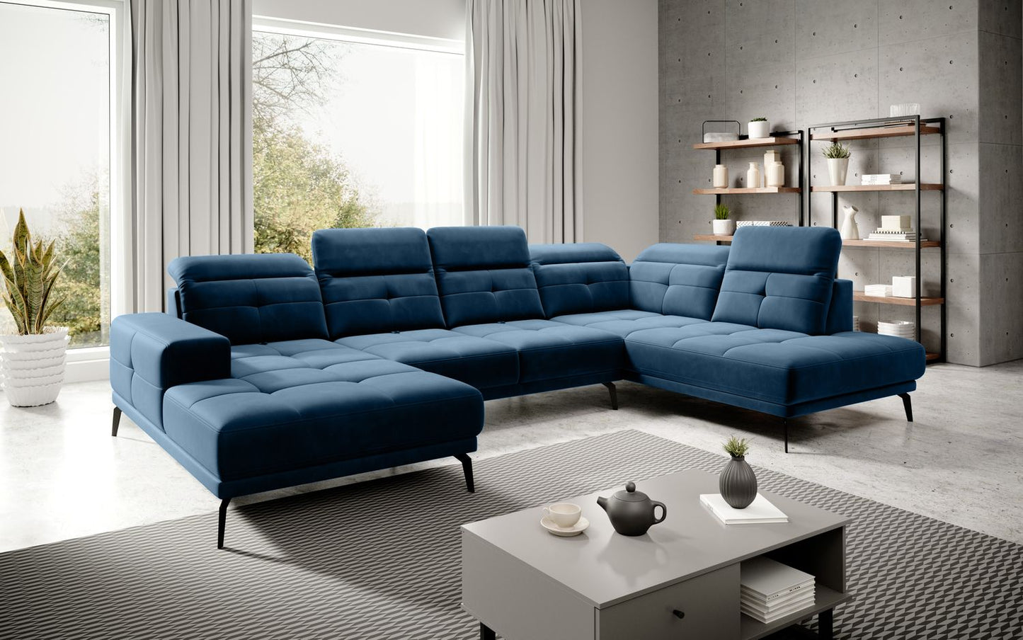 Corner Sofa Alnwick 91 | size: Width: 350cm, Height: 107cm, Depth: 205cm | color: Lukso | image: 1 | variant: 1015349