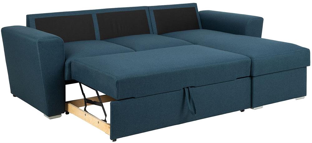Corner Sofa Aylesbury | size: Width: 243cm, Height: 86cm, Depth: 163cm | color: Blue | image: 5 | variant: 1000398