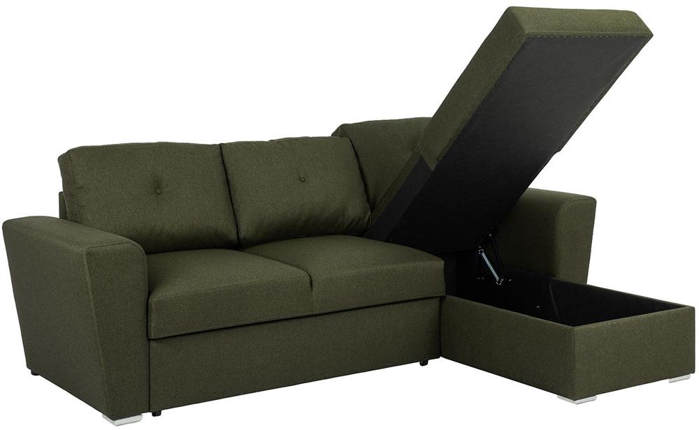 Corner Sofa Aylesbury | size: Width: 243cm, Height: 86cm, Depth: 163cm | color: Green | image: 4 | variant: 1000397