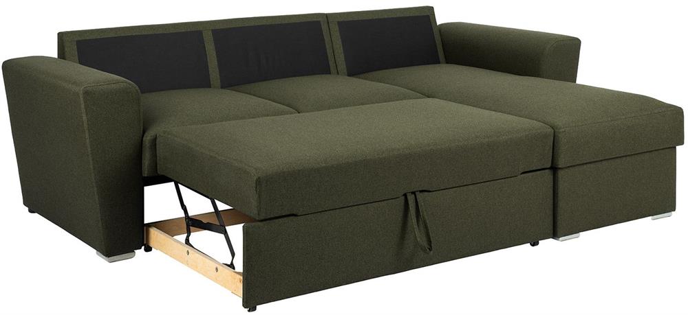 Corner Sofa Aylesbury | size: Width: 243cm, Height: 86cm, Depth: 163cm | color: Green | image: 5 | variant: 1000397
