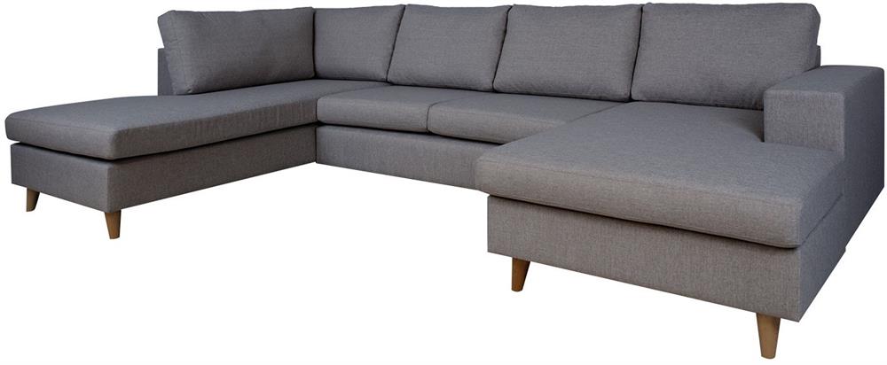 Corner Sofa Bicester | size: Width: 318cm, Height: 92cm, Depth: 185cm | color: Gray | image: 1 | variant: 1000347