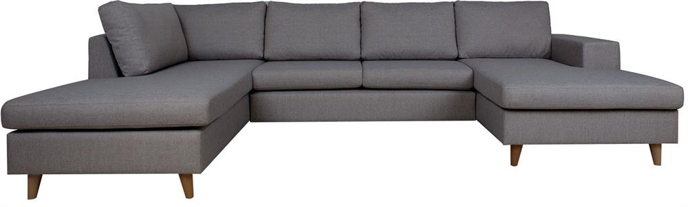 Corner Sofa Bicester | size: Width: 318cm, Height: 92cm, Depth: 185cm | color: Gray | image: 2 | variant: 1000347