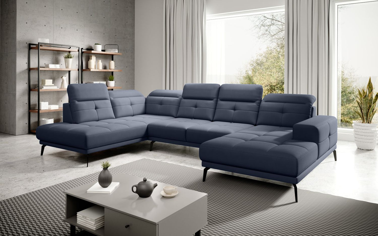 Corner Sofa Bretan 44 | size: Width: 350cm, Height: 107cm, Depth: 205cm | color: Poco | image: 1 | variant: 1014356
