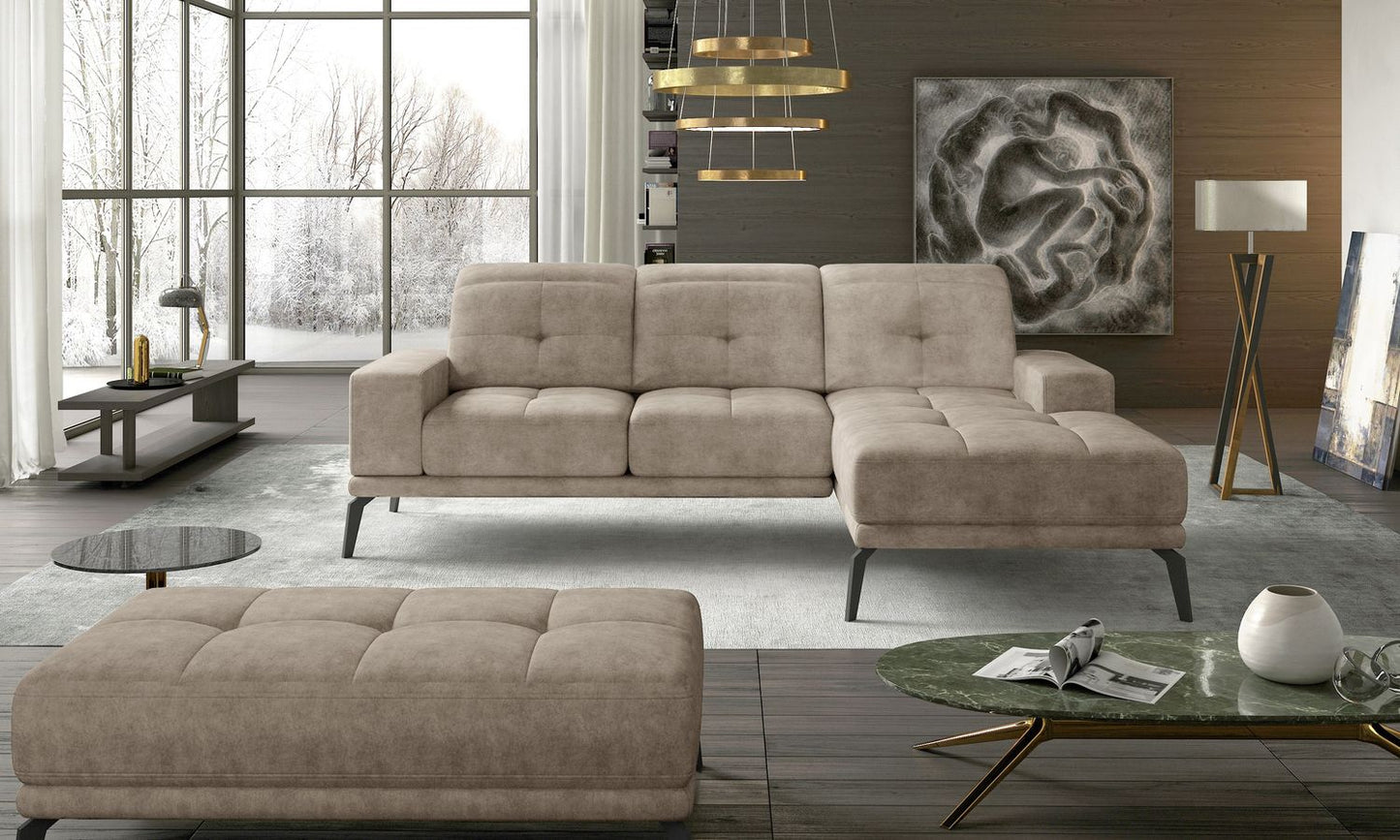 Corner Sofa East Piacenza 3 | size: Width: 265cm, Height: 98cm, Depth: 53cm | color: Dora | image: 1 | variant: 1017475
