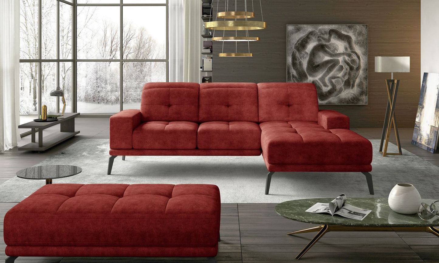 Corner Sofa East Piacenza 5 | size: Width: 265cm, Height: 98cm, Depth: 53cm | color: Dora | image: 1 | variant: 1017477