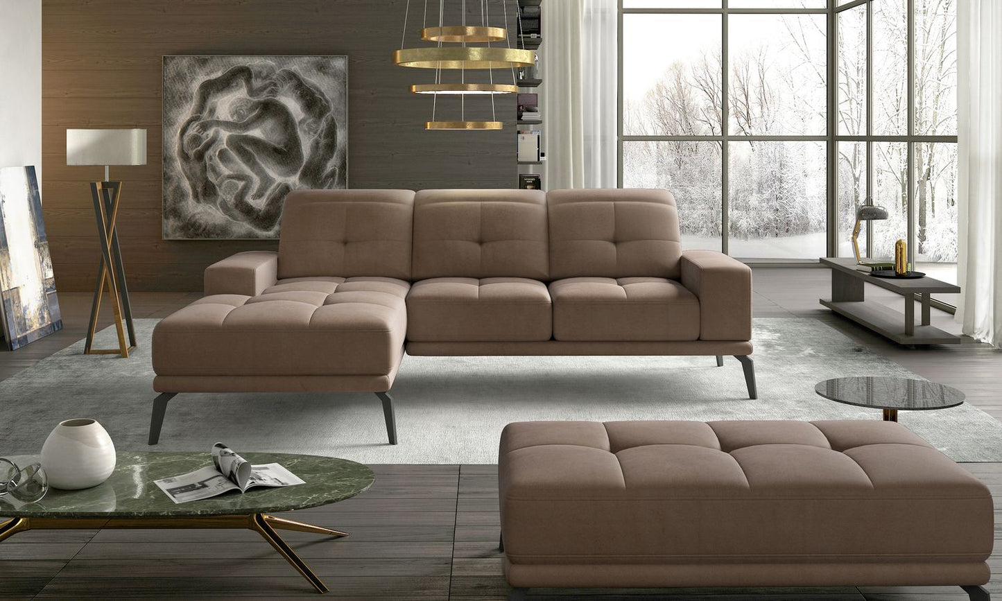 Corner Sofa East Piacenza 51 | size: Width: 265cm, Height: 98cm, Depth: 53cm | color: Beige | image: 1 | variant: 1017523