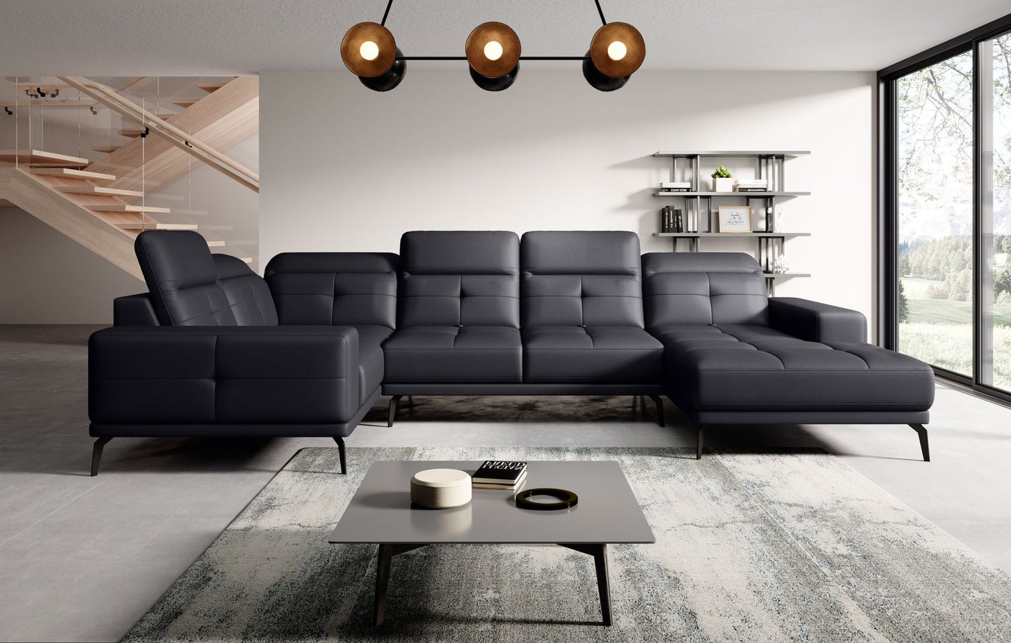 Corner Sofa Louth 29 | size: Width: 350cm, Height: 77cm, Depth: 201cm | color: Softis | image: 1 | variant: 1015906