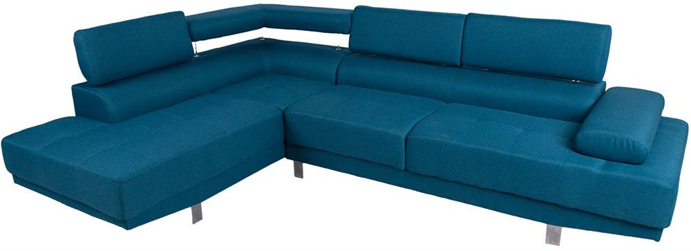 Corner Sofa Maidenhead | size: Width: 263cm, Height: 86cm, Depth: 185cm | color: Blue | image: 2 | variant: 1000386