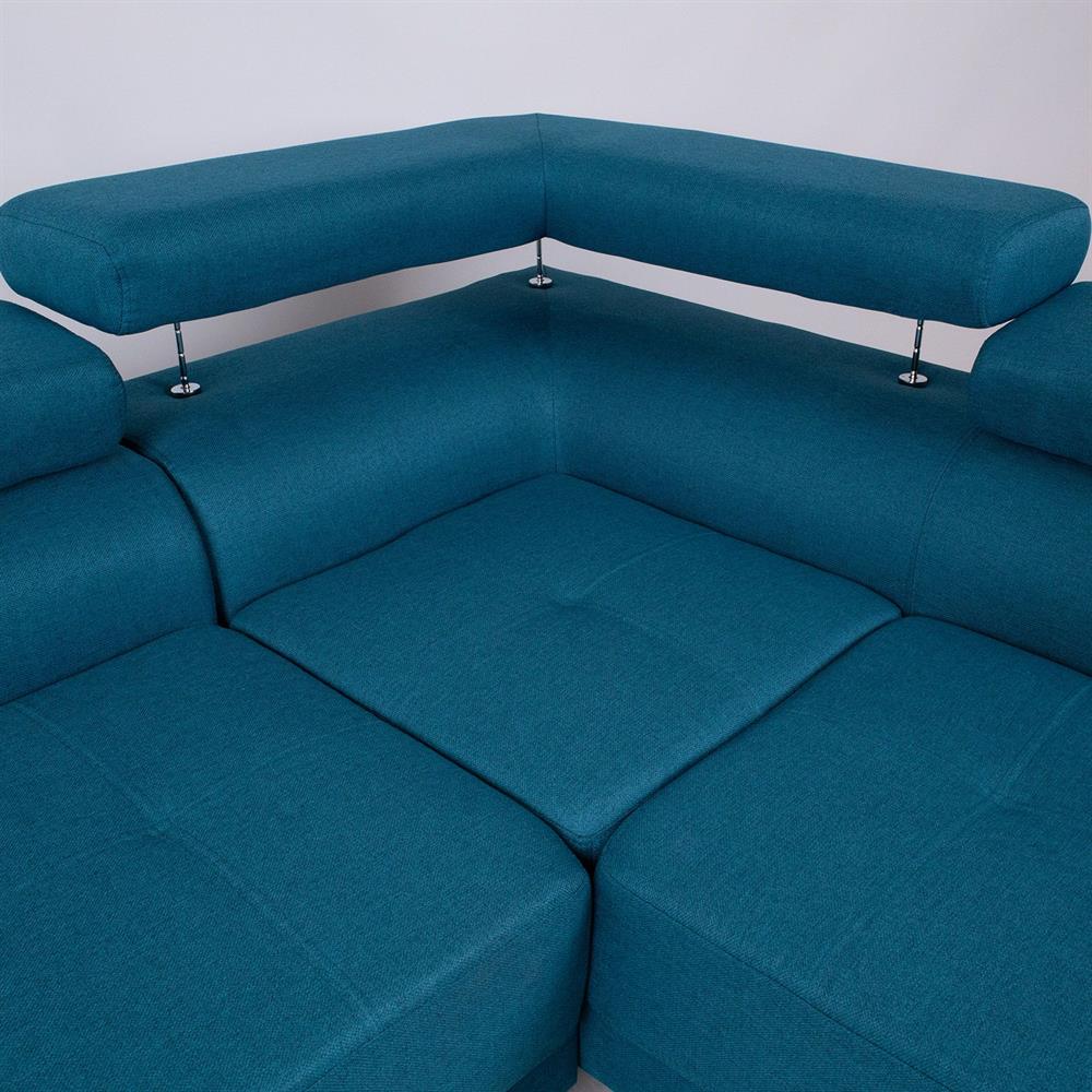Corner Sofa Maidenhead | size: Width: 263cm, Height: 86cm, Depth: 185cm | color: Blue | image: 4 | variant: 1000387