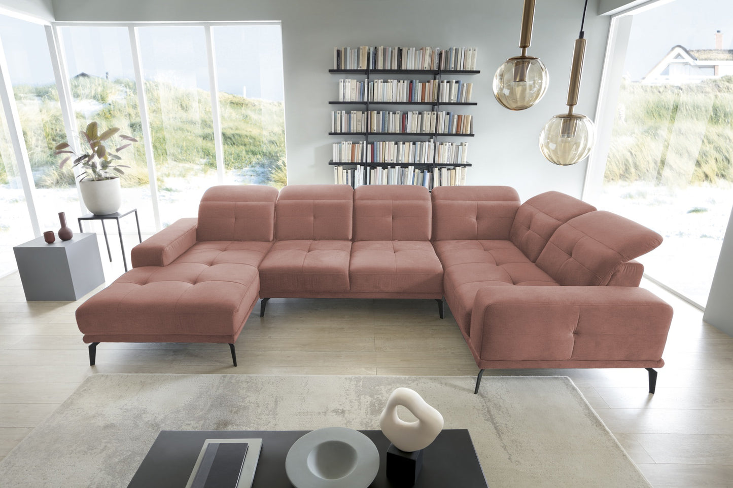 Corner Sofa Neviro 101 | size: Width: 350cm, Height: 77cm, Depth: 201cm | color: Nube | image: 1 | variant: 1015032
