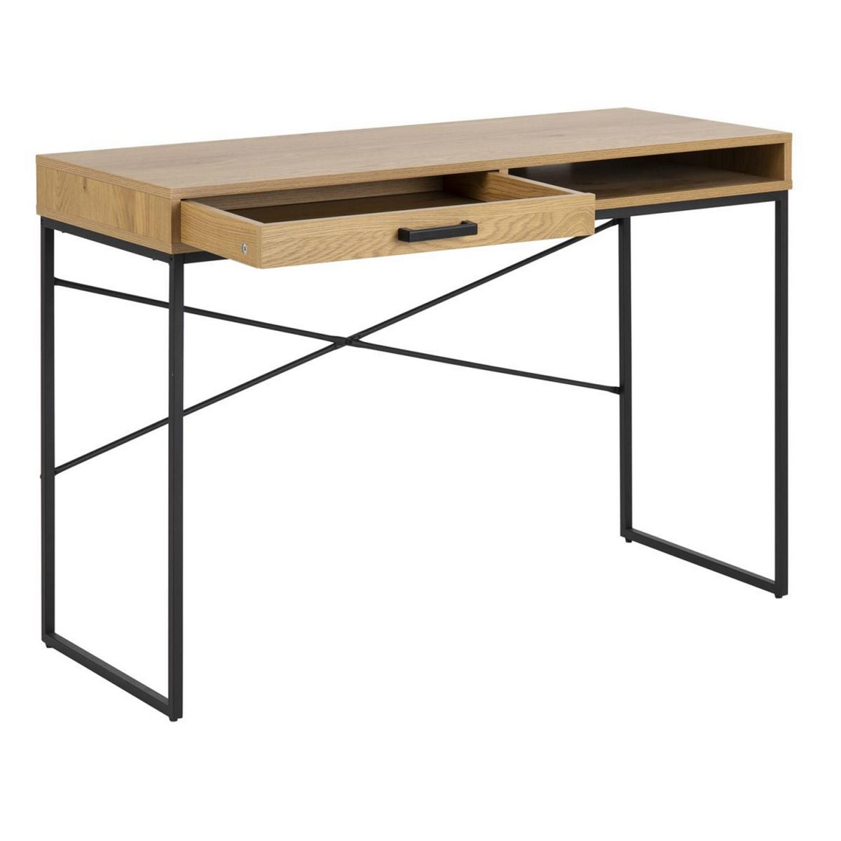 Desk Aberystwyth | size: Length: 110cm, Width: 45cm, Height: 75cm | color: Oak | image: 2 | variant: 1005352